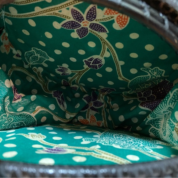 NWOT | Round Rattan Boho Bag — Black - Picture 8 of 11